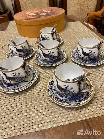 Сервиз чайный Павлины