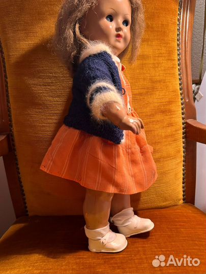 Кукла флиртушка,45см.Возраст прмерно 1930г
