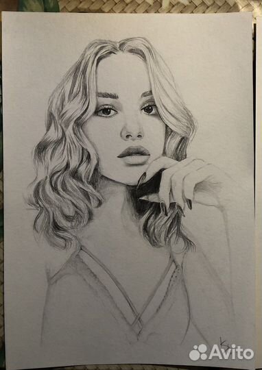 Портрет по фото на заказ карандашом