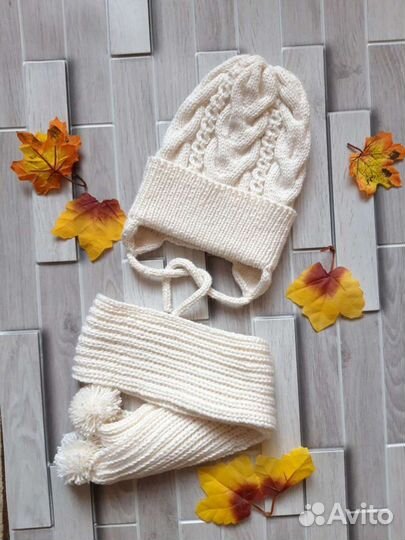 Комплект шапка, шарф