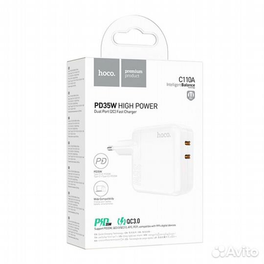 Зарядное устройство Hoco C110A PD35W + QC3.0 3А б