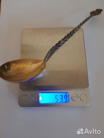 Ложка десертная серебро 916 проба