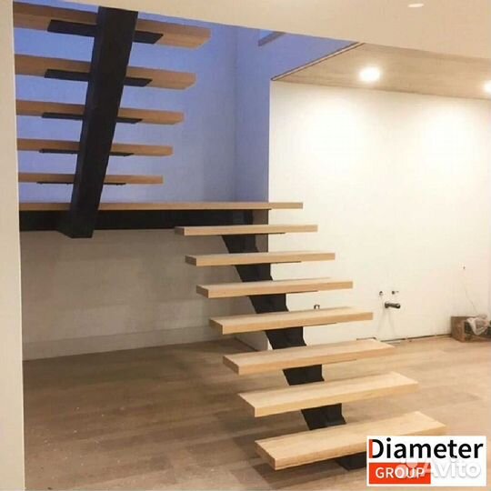 Изготовление красивой лестницы с поворотом