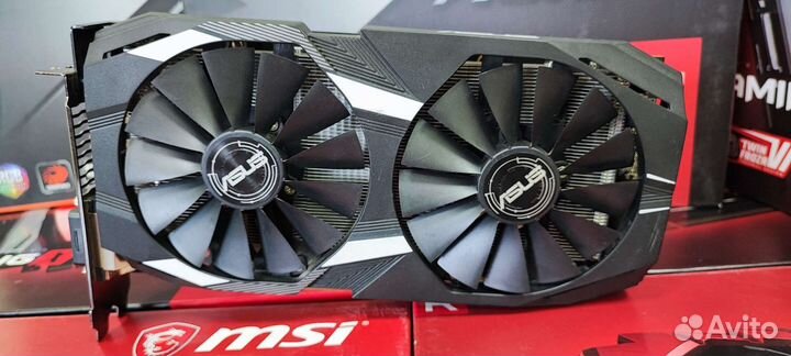 Видеокарта AMD RX580 2304SP asus dual 8GB
