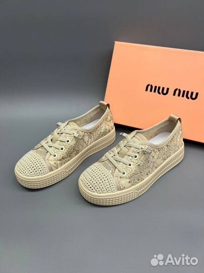 Кеды слипоны MiU MIU, р.36-40