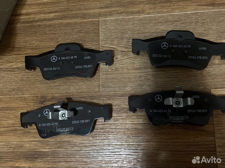 Тормозные задние колодки mercedes G GL ML