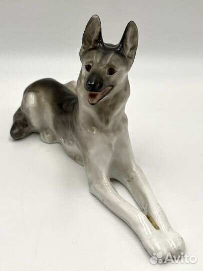 Статуэтка фарфор Овчарка лфз СССР