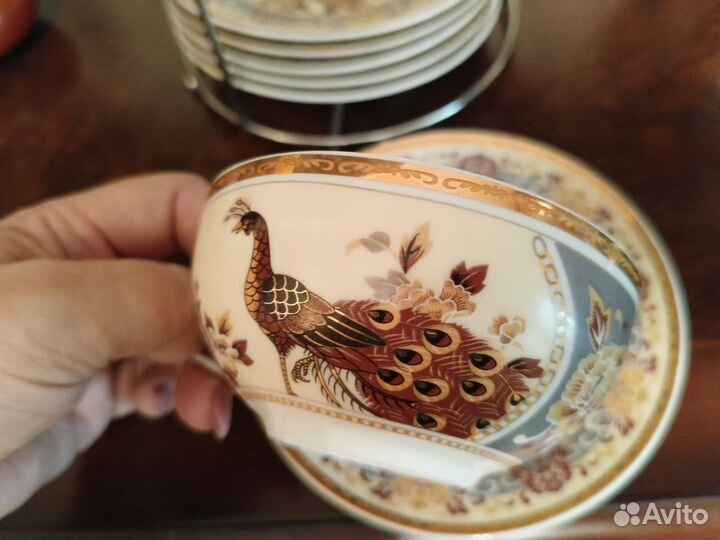 Чайный сервиз с павлинами