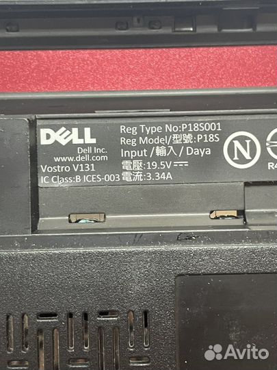 Dell Vostro V131 в разбор