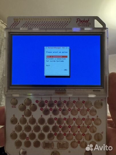 Pocket Chip Debian Linux Console