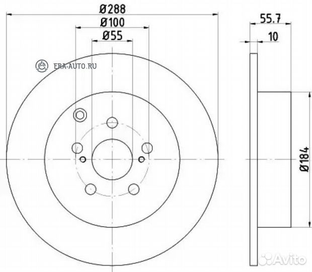 Nisshinbo ND1006K Диск тормозной зад