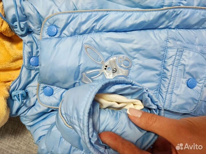 Конверт зимний на овчине для мальчика