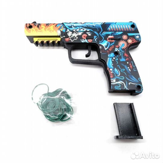 Деревянный пистолет Файв Севен Кибер-Акула Mod.1