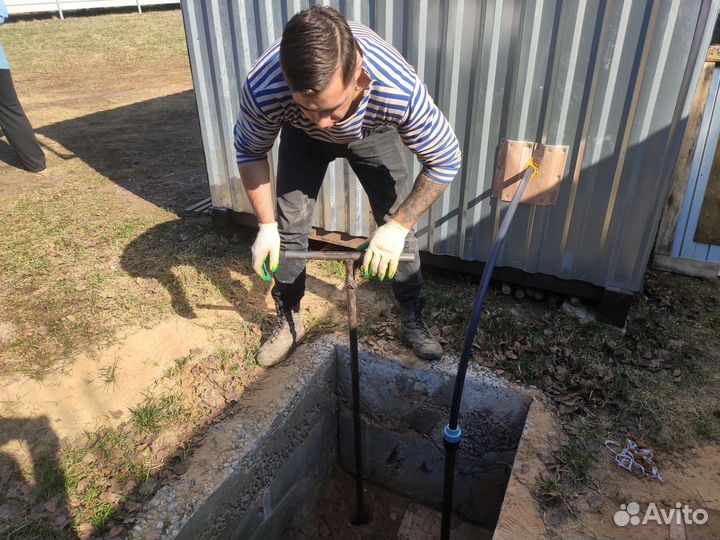 Бурение скважины ударно канатный метод