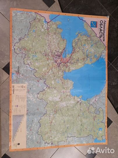 Карта на стену