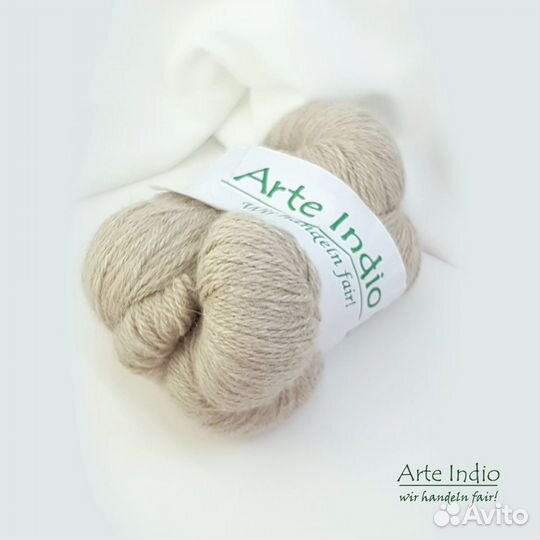 Пряжа беби альпака, натуральный цвет