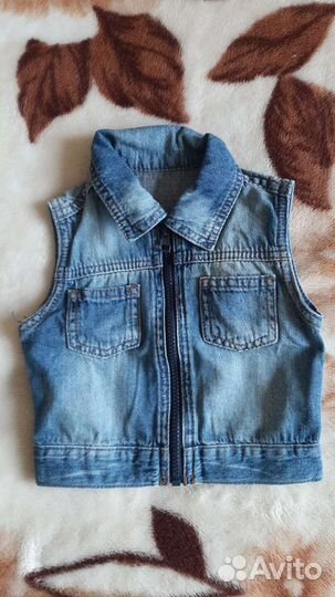 Джинсовая жилетка