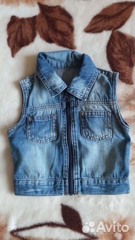 Джинсовая жилетка
