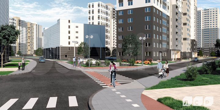 3-к. квартира, 61,1 м², 13/20 эт.