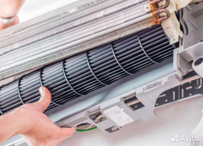 Чистка сплит систем, Ремонт сплит систем, Заправка