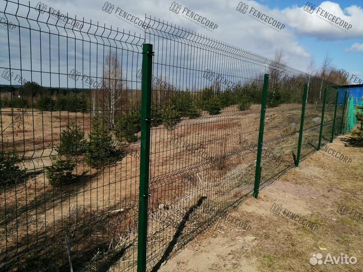 Забор из Гиттер 3Д 5 мм. 1.5 метра под ключ