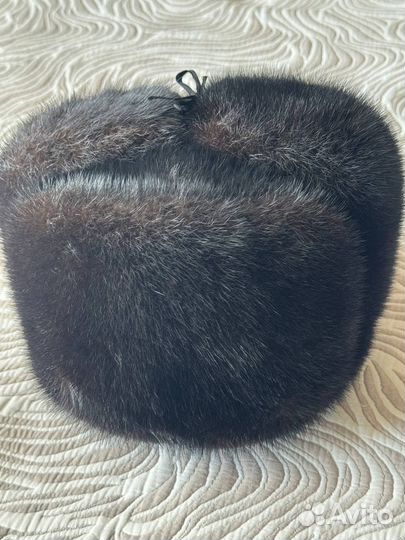 Норковая шапка мужская