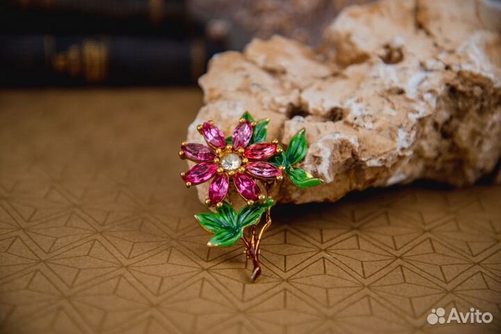 Брошь старинная винтажная коллекционная