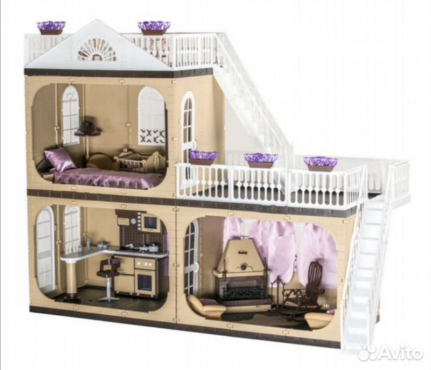 Домик кукольный (пластиковый, конструктор)