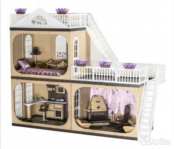 Домик кукольный (пластиковый, конструктор)