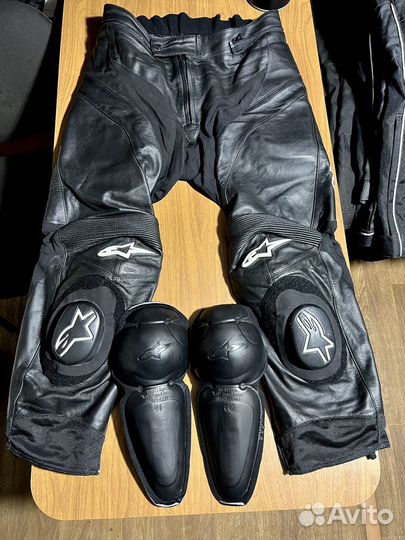 Мотоштаны мужсике кожаные «Alpinestars» бирка 52