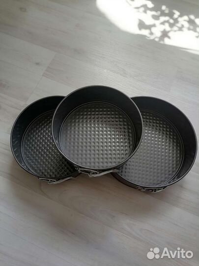Новый набор круглых форм для выпечки 18, 20, 22 см