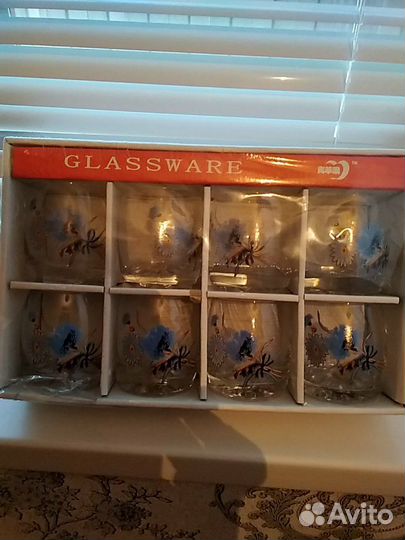 Большое блюдо, набор бокалов