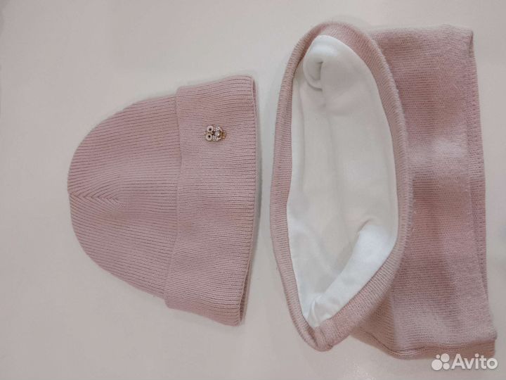 Комплект шапка и снуд для девочки