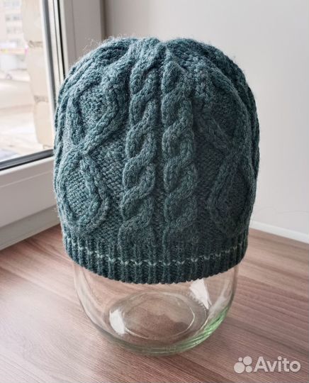 Комплект baon шапка и шарф женский темный зеленый