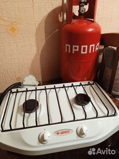 Настольная газовая плита 2 конфорки