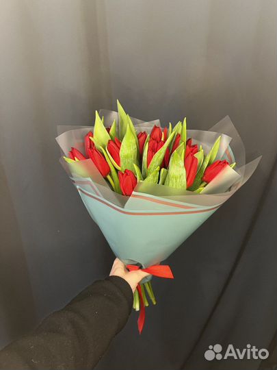 Красные тюльпаны