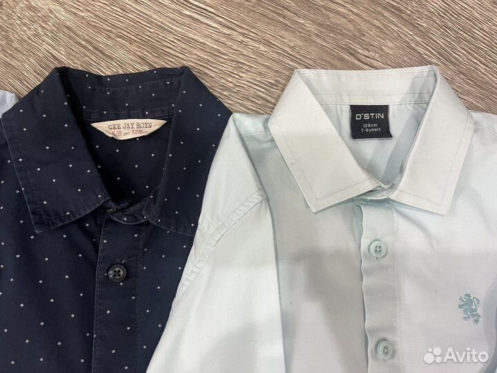 Школьные рубашки пакет 128