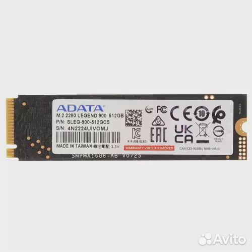 Adata XPG 512 Gb legend 900 sleg-900-512GCS