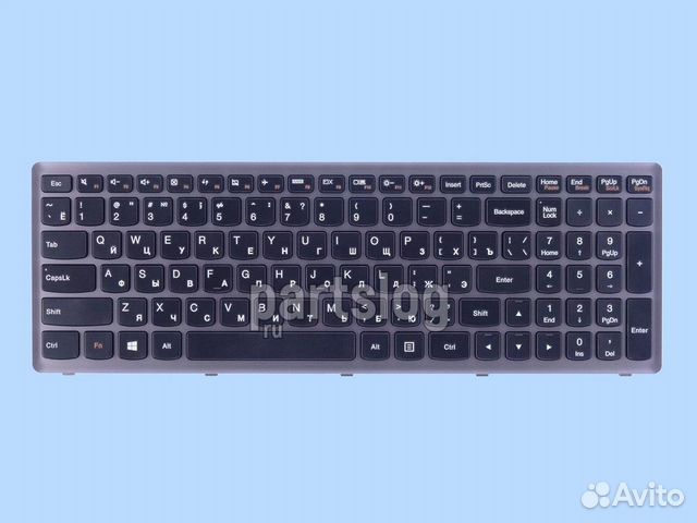 Клавиатура для Lenovo G500S S510 Z510 Серая рамка
