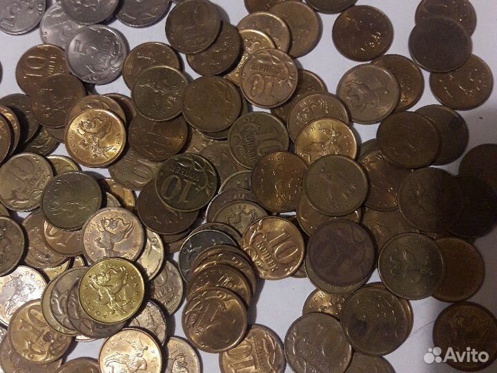 Монета России 10 копейка