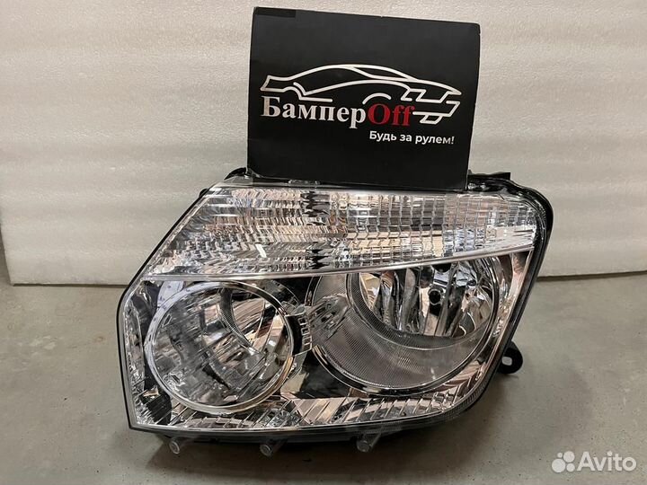 Фара Renault Duster 10-15 светлая (хром) комплект
