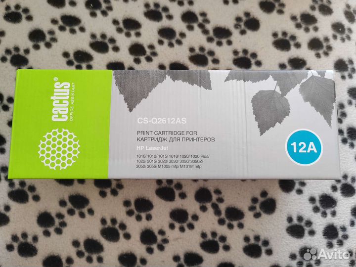 Картридж cactus cs-q2612as для принтеров HP