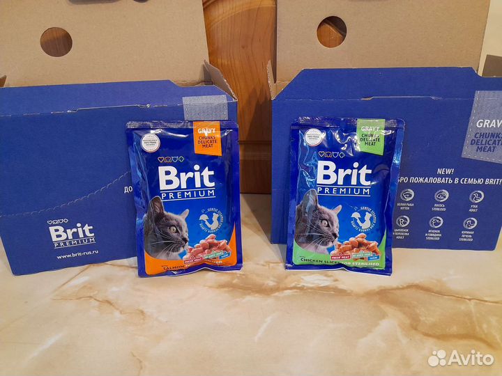 Влажный корм для кошек Brit, 85г