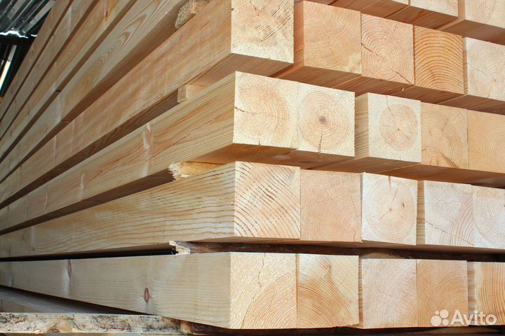 Брус сухой строганный сорт 1 2 45х45х6000