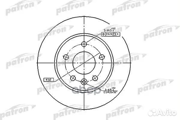 Диск тормозной передн mercedes-benz: V-class 96