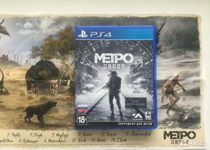 Игры для приставок ps4 метро исход (обмен)
