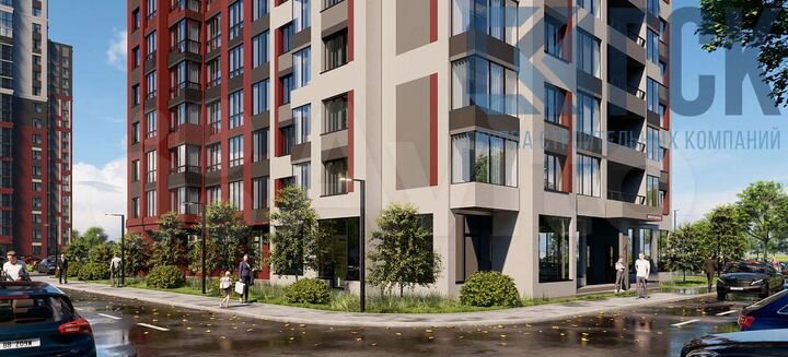 1-к. квартира, 33,6 м², 4/18 эт.