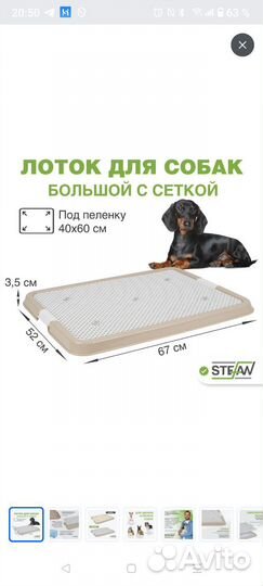 Лоток туалет для собак большой