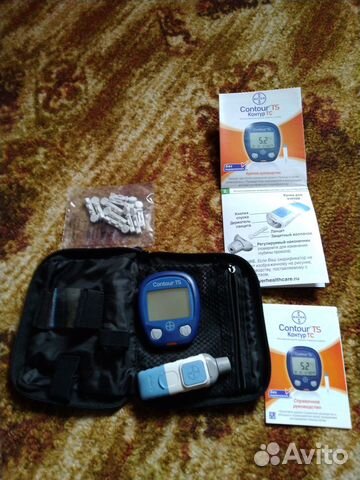Глюкометр Contour TS с прокалывателем+10 ланцетов