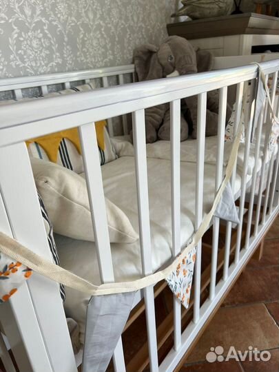 Детская кроватка Няня Indy продольный маятник и ав